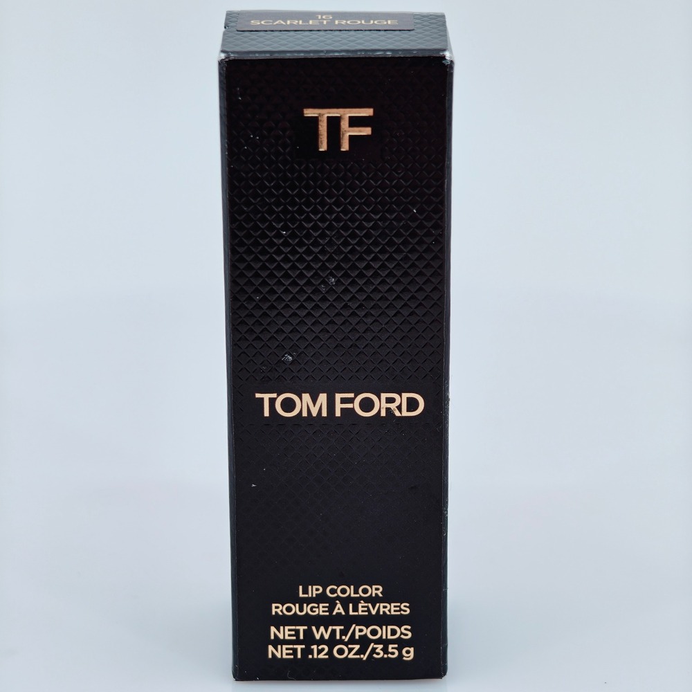 Tom Ford Lip Color Rouge A Levres 16 Scarlet Rouge 0.12oz 3.5g New In Box